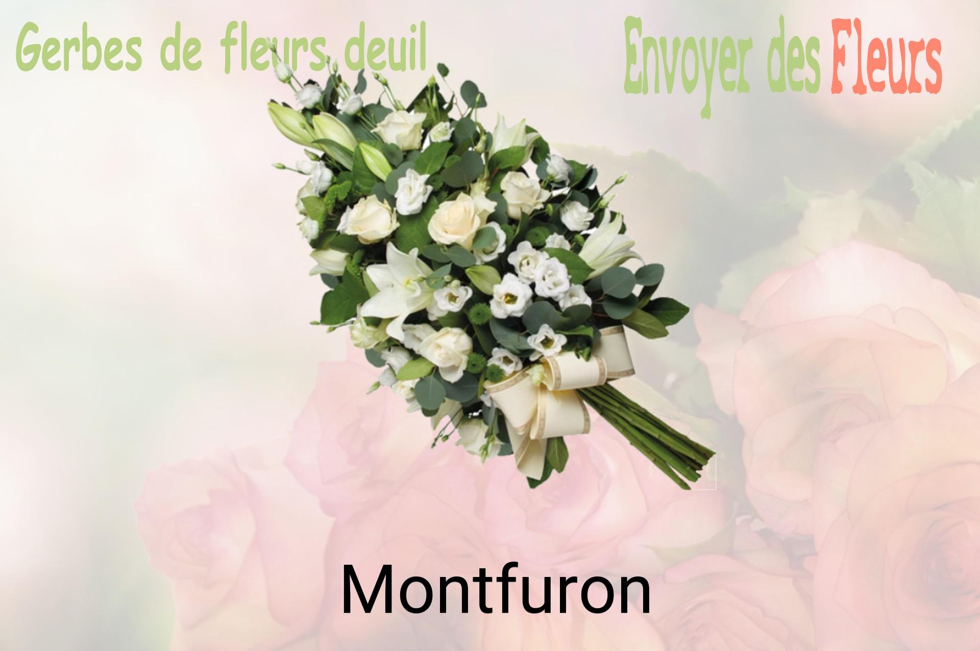 Gerbe de fleurs de deuil livrée à Montfuron